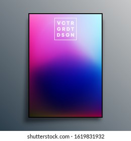 Colorful gradient texture poster design for wallpaper, flyer, brochure cover, typography or other printing products. Vector illustration.