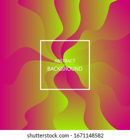 Colorful gradient textured background. Waves, modern vector background. Red-green.