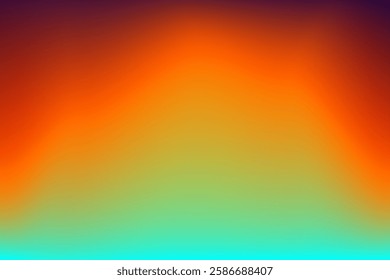 Colorful gradient transitioning from vibrant orange to soft turquoise, perfect as a background or design element for modern projects, providing a dynamic and visually appealing aesthetic.