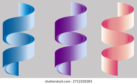Farbverlauf-Twisting-Band-Set