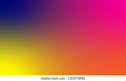 Colorful gradient vector background. Abstract blue pink orange yellow blurred texture for web design and template. EPS10