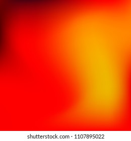 Colorful gradient vector. Blurred abstract background. Multicolor blurry blend. Holographic illustration. Smooth colors texture. Beautiful natural light. Purple, yellow, red, blue soft colored vector.
