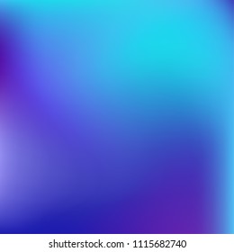 Colorful gradient vector. Blurred abstract background. Multicolor blurry blend. Holographic illustration. Smooth colors texture. Beautiful natural light. Purple, yellow, red, blue soft colored vector.