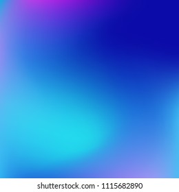 Colorful gradient vector. Blurred abstract background. Multicolor blurry blend. Holographic illustration. Smooth colors texture. Beautiful natural light. Purple, yellow, red, blue soft colored vector.