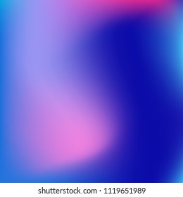 Colorful gradient vector. Blurred abstract background. Multicolor blurry blend. Holographic illustration. Smooth colors texture. Beautiful natural light. Purple, yellow, red, blue soft colored vector.