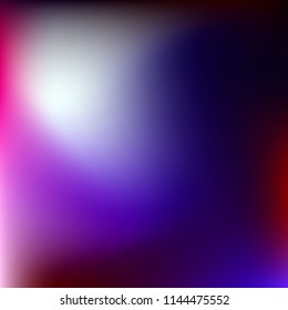 Colorful gradient vector. Blurred abstract background. Multicolor blurry blend. Holographic illustration. Smooth colors texture. Beautiful natural light. Purple, yellow, red, blue soft colored vector.