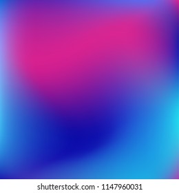 Colorful gradient vector. Blurred abstract background. Multicolor blurry blend. Holographic illustration. Smooth colors texture. Beautiful natural light. Purple, yellow, red, blue soft colored vector.