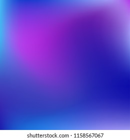 Colorful gradient vector. Blurred abstract background. Multicolor blurry blend. Holographic illustration. Smooth colors texture. Beautiful natural light. Purple, yellow, red, blue soft colored vector.
