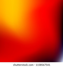 Colorful gradient vector. Blurred abstract background. Multicolor blurry blend. Holographic illustration. Smooth colors texture. Beautiful natural light. Purple, yellow, red, blue soft colored vector.