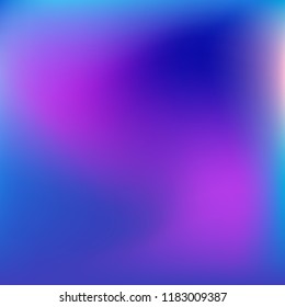 Colorful gradient vector. Blurred abstract background. Multicolor blurry blend. Holographic illustration. Smooth colors texture. Beautiful natural light. Purple, yellow, red, blue soft colored vector.