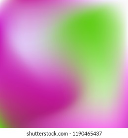 Colorful gradient vector. Blurred abstract background. Multicolor blurry blend. Holographic illustration. Smooth colors texture. Beautiful natural light. Purple, yellow, red, blue soft colored vector.