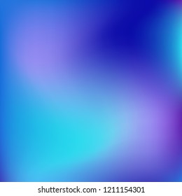 Colorful gradient vector. Blurred abstract background. Multicolor blurry blend. Holographic illustration. Smooth colors texture. Beautiful natural light. Purple, yellow, red, blue soft colored vector.