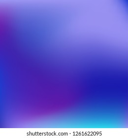 Colorful gradient vector. Blurred abstract background. Multicolor blurry blend. Holographic illustration. Smooth colors texture. Beautiful natural light. Purple, yellow, red, blue soft colored vector.