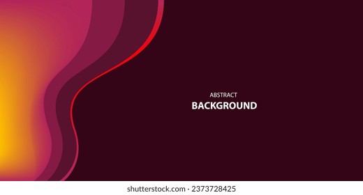 Colorful gradient vector wave combination modern background with space for text and message. concept design
