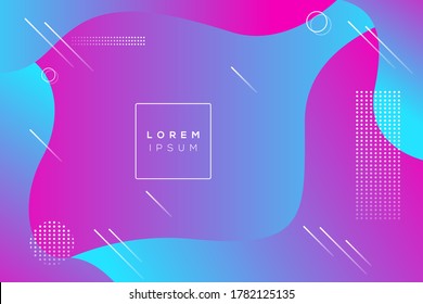 Colorful Gradient wave Abstract Background Shapes with halftone with gradient.