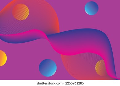 colorful gradient wave Abstract background. Modern poster with gradient 3d flow shape. Innovation background design for landing page. Vector