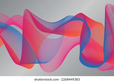 colorful gradient wave Abstract background. Modern poster with gradient 3d flow shape. Innovation background design for landing page. Vector