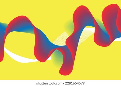 colorful gradient wave line. fluid abstract background. suitable for landing page and computer desktop wallpaper
