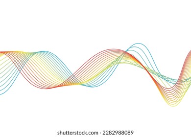 colorful gradient wave line  fluid abstract background  suitable for landing page   computer desktop wallpaper