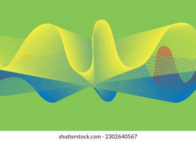 colorful gradient wave line. fluid abstract background. suitable for landing page and computer desktop wallpaper	
