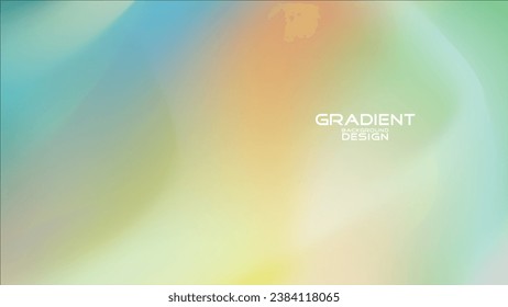 Colorful gradient wave style 
background design