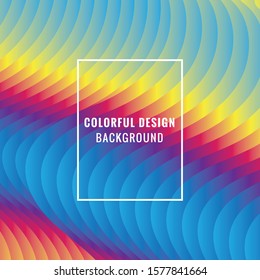 
Colorful gradients line background flat design