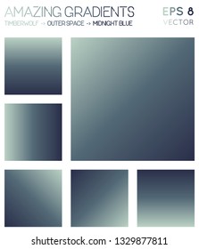 Colorful gradients in timberwolf, outer space, midnight blue color tones. Abstract background, beautiful vector illustration.