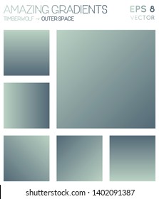 Colorful gradients in timberwolf, outer space color tones. Actual background, bold vector illustration.
