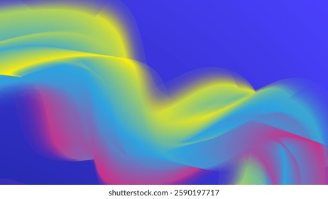 Colorful Gradients Waves Modern abstract background with abstract gradient linear waves.