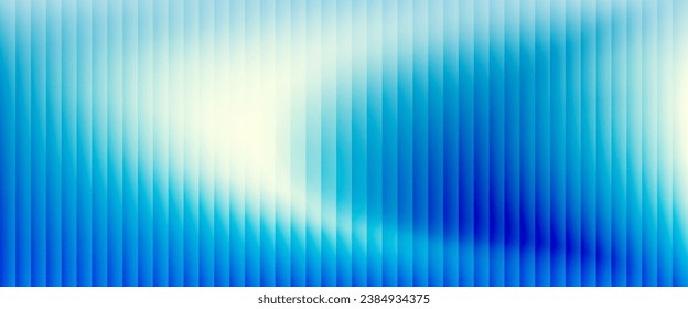 Colorful grainy gradient background template. Trendy ribbed glass effect texture	