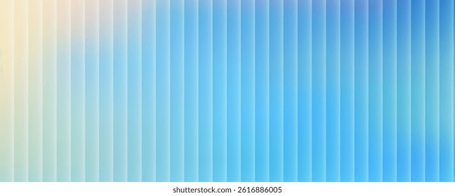 Colorful grainy gradient background template. Trendy ribbed glass effect texture