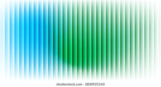 Colorful grainy gradient background template. Trendy fine-striped glass effect texture. emplate, green
