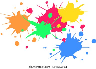 Colorful grange background. Backdrop for decor design.  Abstract illustration. Dust, messy, texture modern, vector