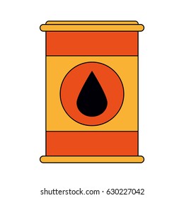 colorful graphic barrel oil with petroleum drop symbol