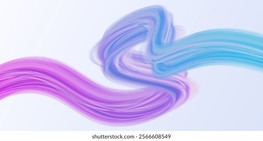 Colorful graphic design background featuring a purple and blue line with many different colored