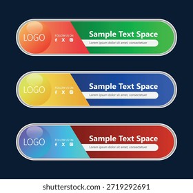 Un Diseño gráfico colorido con texto de muestra y espacio de logotipo, con Elementos modernos y vibrantes, perfecto para fines de marketing comercial y de marca.