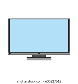 colorful graphic display desk computer tech device