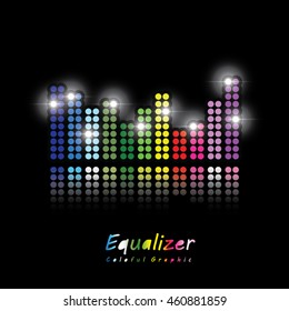 colorful graphic Equalizer vector
