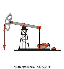 colorful graphic tower and system oil extraction