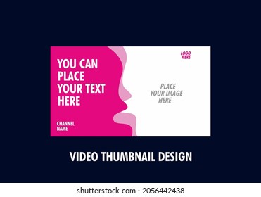 Colorful graphic of video thumbnail design