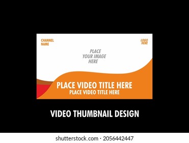 Colorful graphic of video thumbnail design