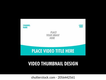 Colorful graphic of video thumbnail design