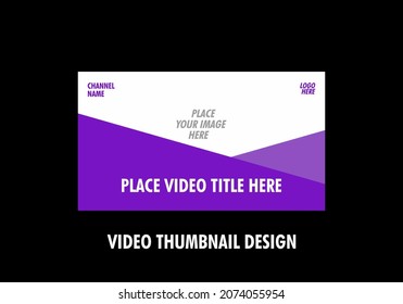 Colorful graphic of video thumbnail design