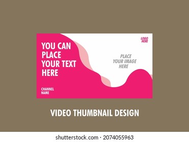 Colorful graphic of video thumbnail design