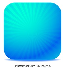 Colorful graphics with rays, beams with radial gradient. Vector. Blue version.
