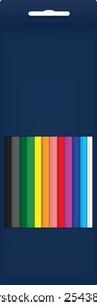 Colorful graphite pencils set. vector illustration