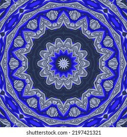 Colorful gravel ornate mandala pattern wallpaper design