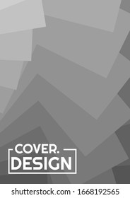colorful gray halftone gradient simple portrait cover design vector illustration. good use vector for template book cover, brochure, flyer, and poster.