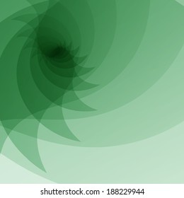 Colorful green abstract background vector, wave design element