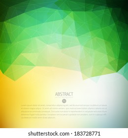 colorful and green abstract vector background design template with triangles color colour abstract background scene technology colorful digital performance modern site media green fancy print flag fut